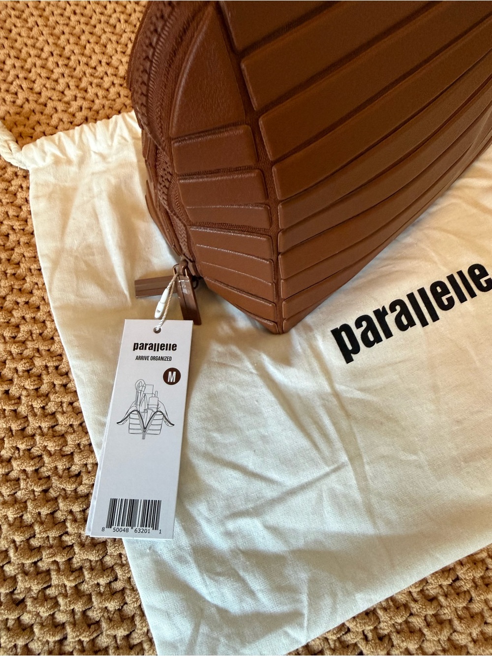 Parallelle The Vicuna Traveller Makeup Bag Brown Size Medium NEW WITH TAGS - Picture 4 of 10